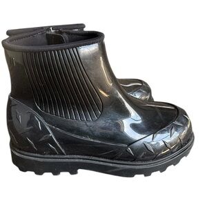 Melissa rubber Ankle zip up Boots size 6